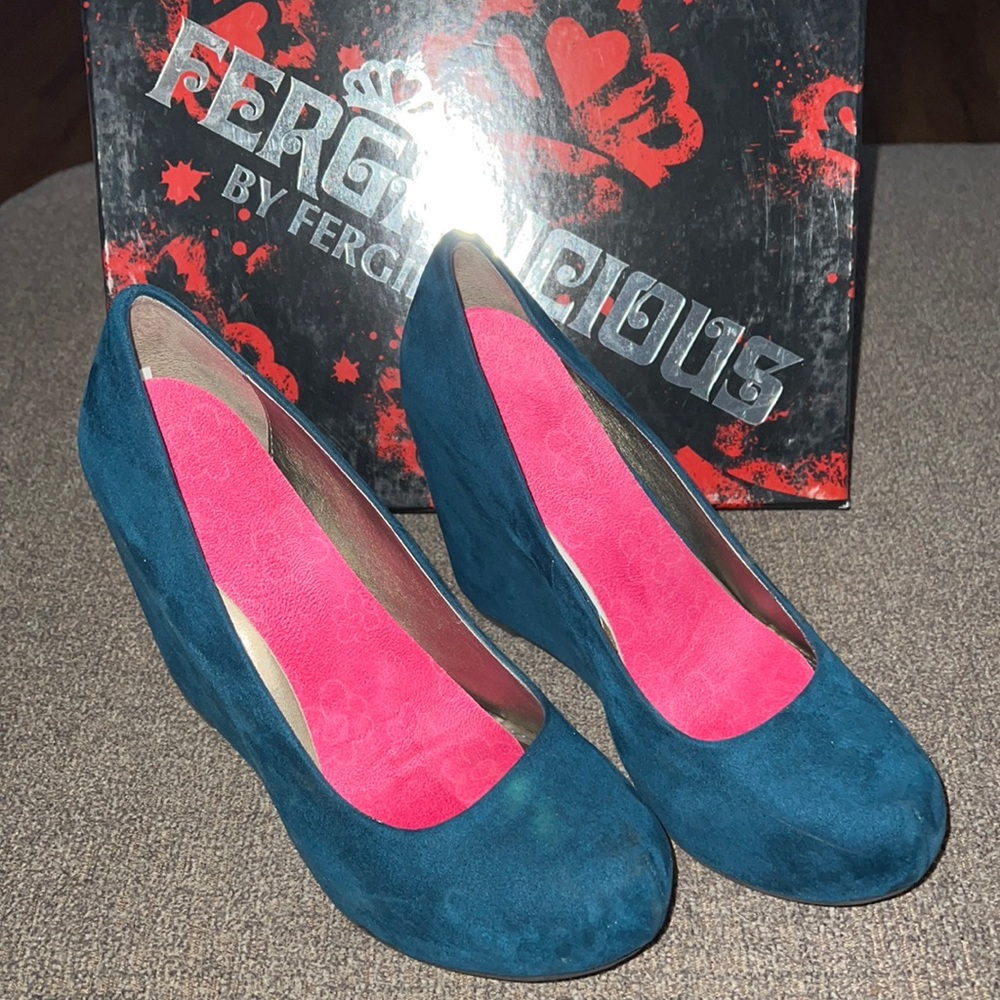 Fergalicious Teal Dreamer Wedges!